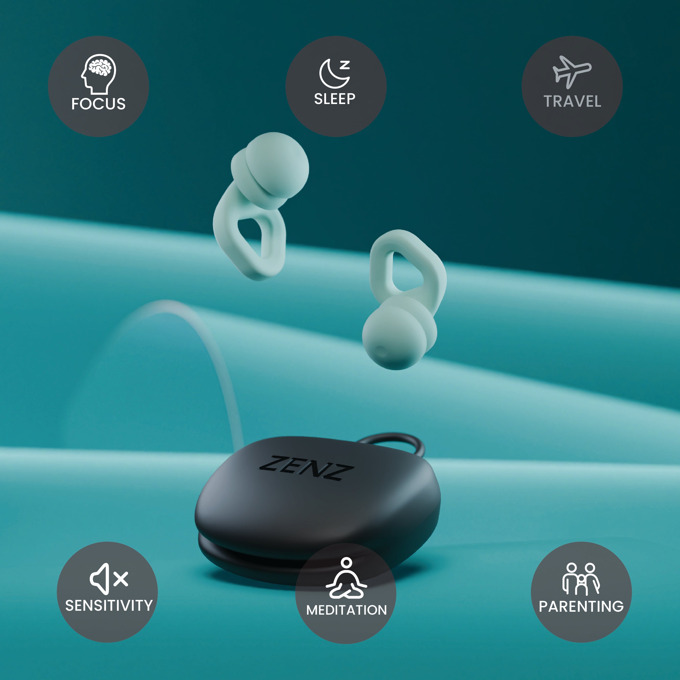 ZENZ - Unwind Pro Earplugs - Dew Mint