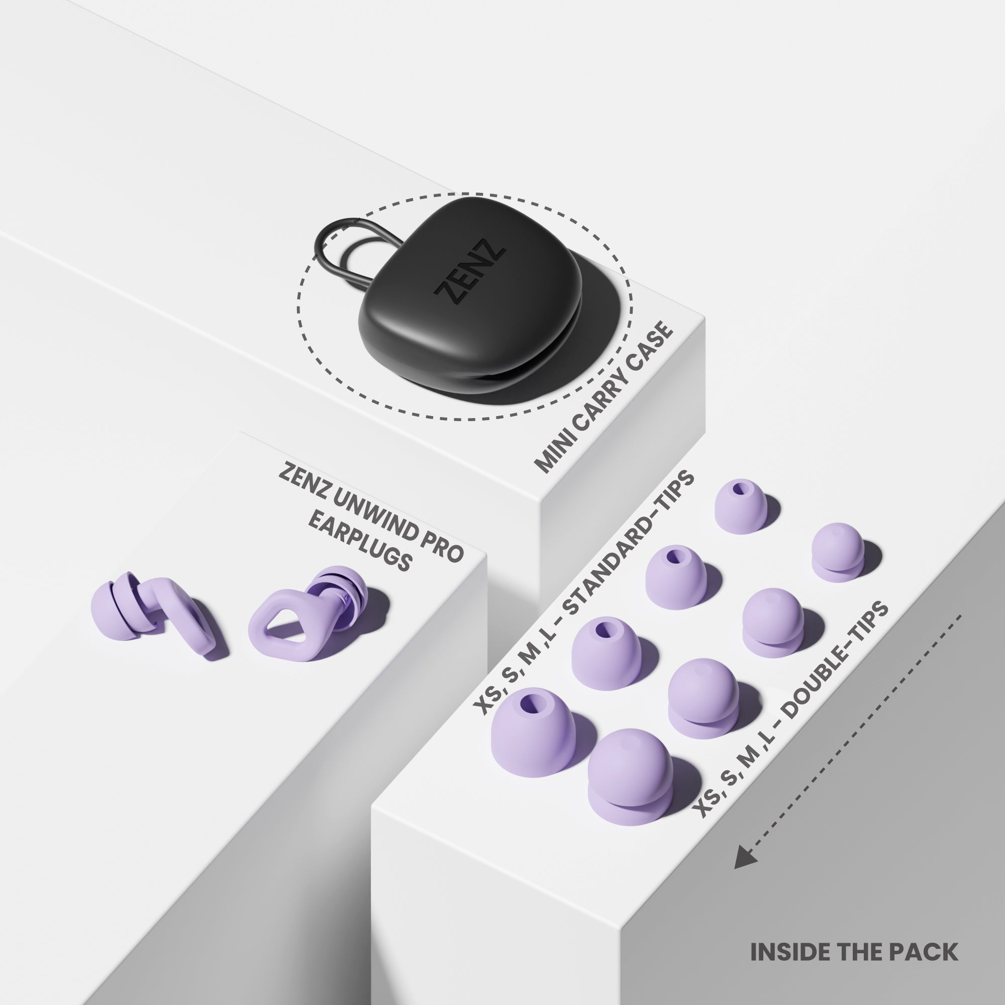 ZENZ - Unwind Pro Earplugs - Nebula Purple