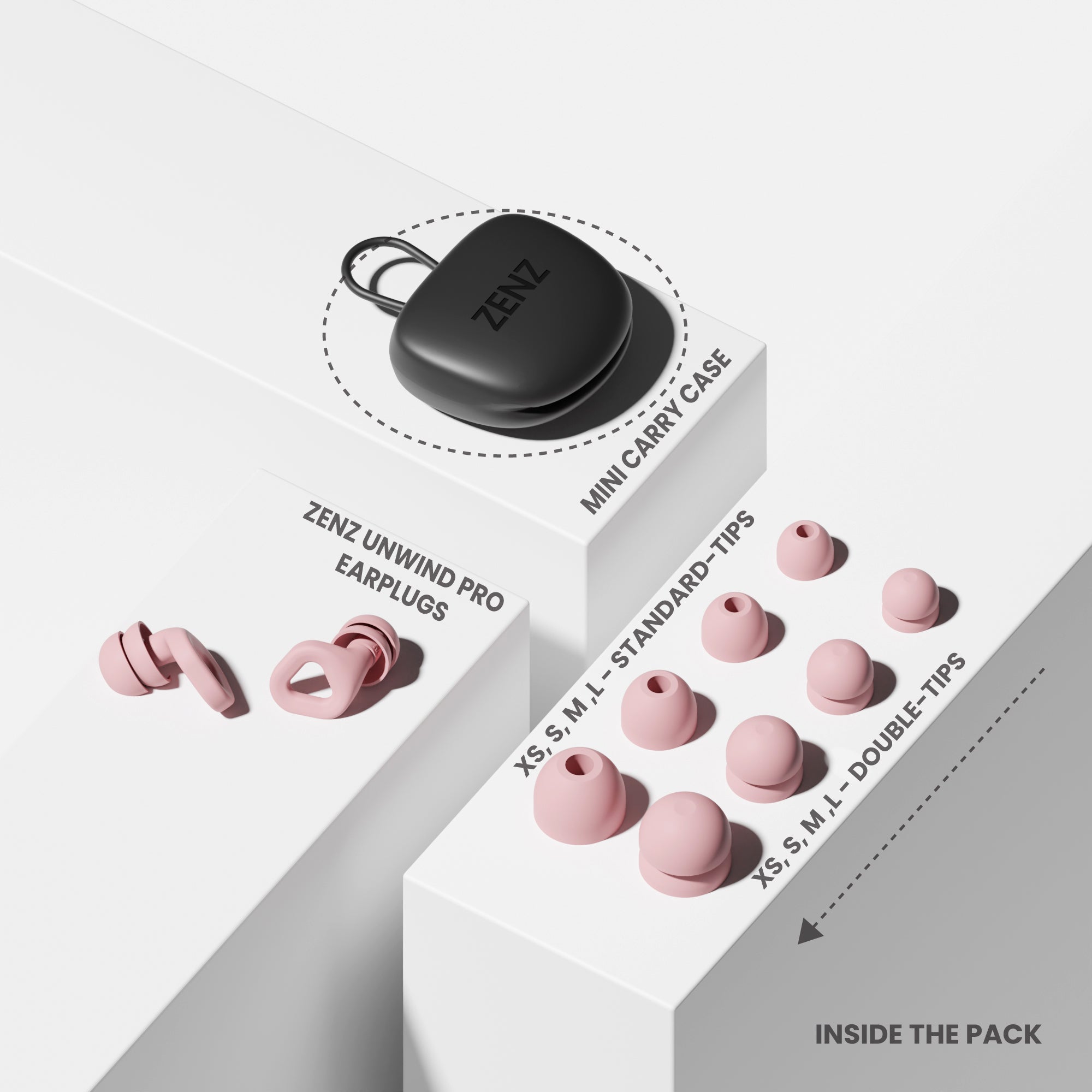 ZENZ - Unwind Pro Earplugs - Mystic Pink