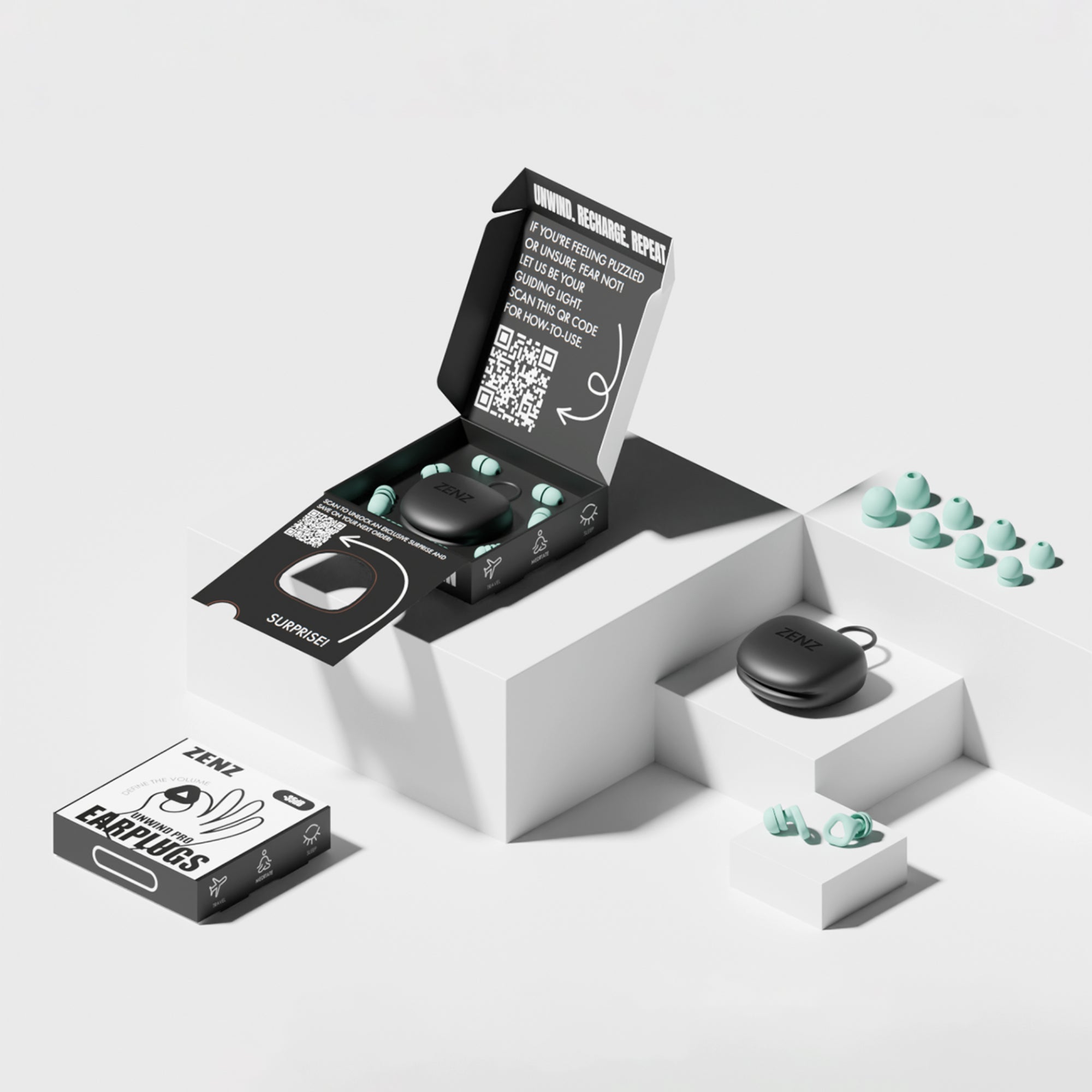 ZENZ - Unwind Pro Earplugs - Dew Mint