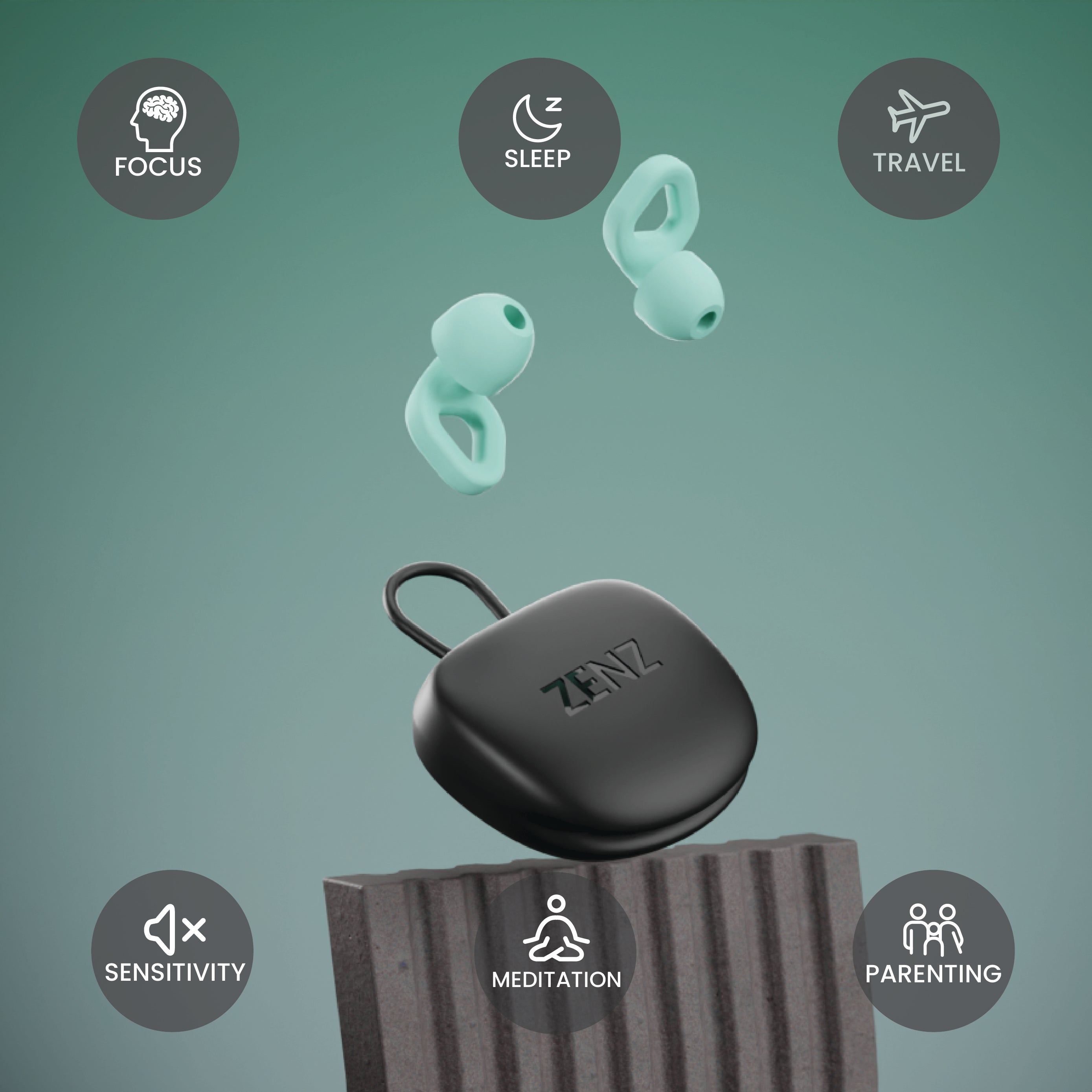 ZENZ - Unwind Earplugs - Dew Mint