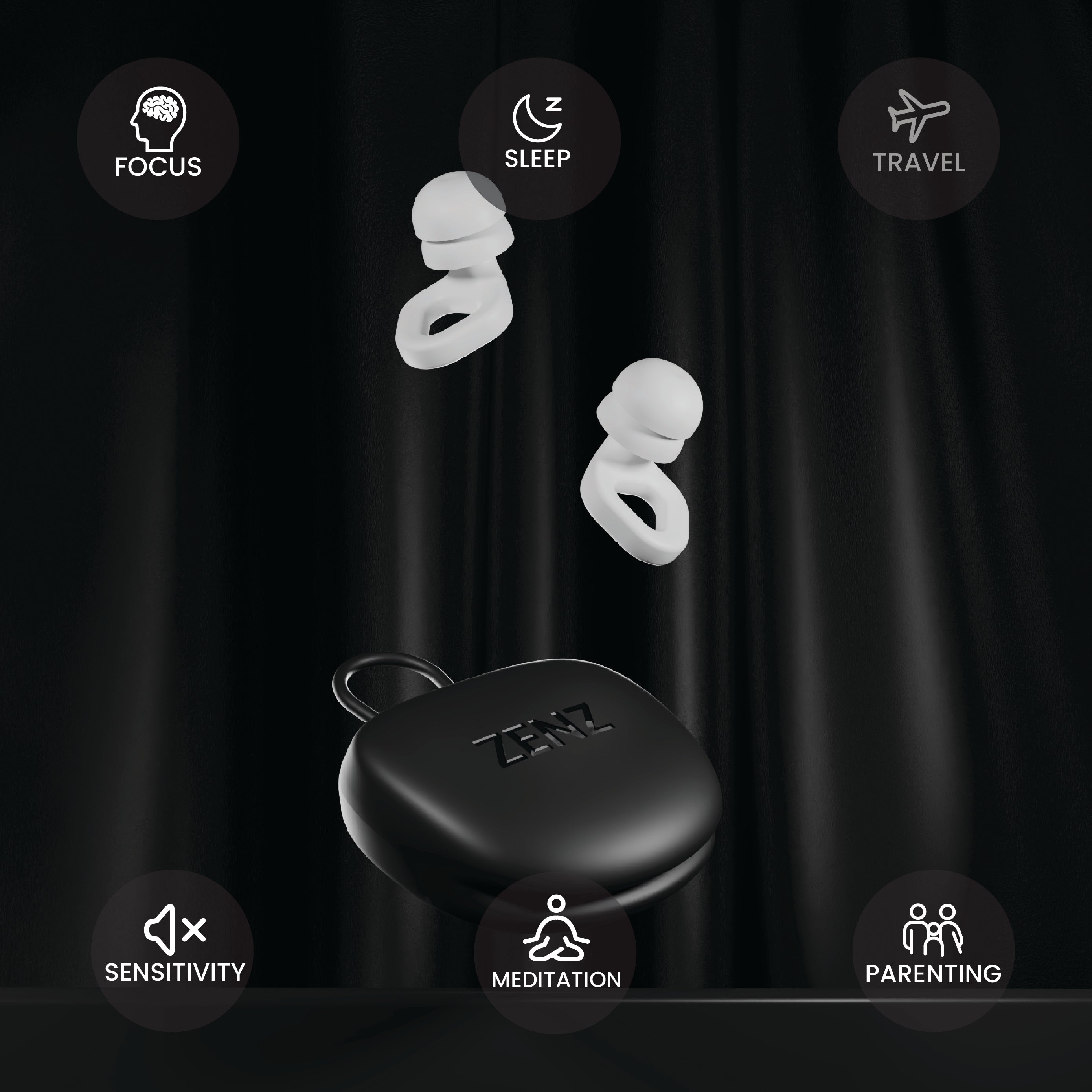 ZENZ - Unwind Pro Earplugs - Glacier White